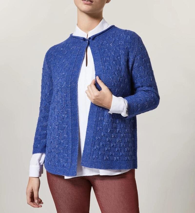CARDIGAN IN MISTO LANA E ALPACA matassa 51