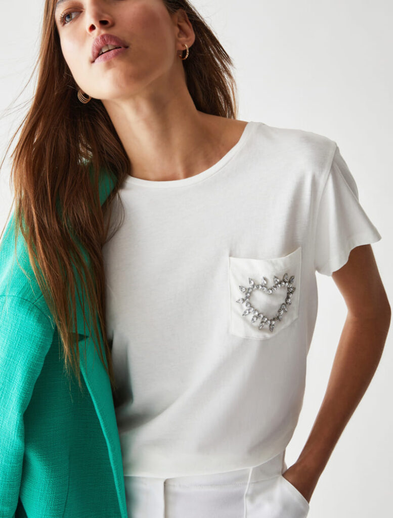 T Shirt Ricamata CLACSON 69 1